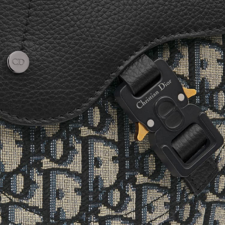 Сумка через плечо Dior Saddle Messenger Bag Beige Black - изображение 6