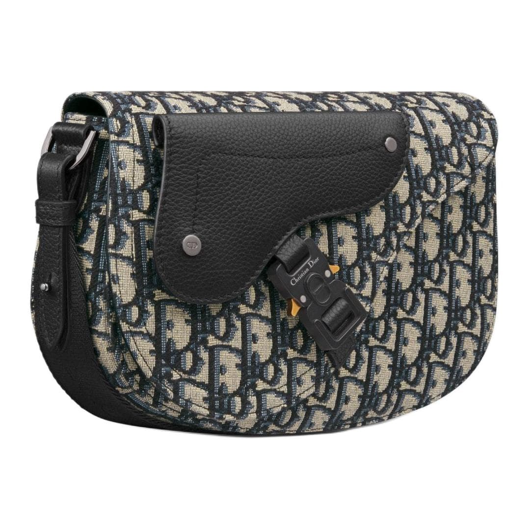 Сумка через плечо Dior Saddle Messenger Bag Beige Black - изображение 3
