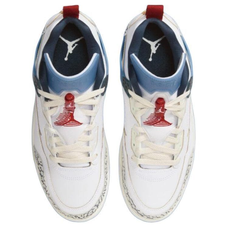 Ретро баскетбольные кроссовки Jordan Spizike Low White - изображение 4