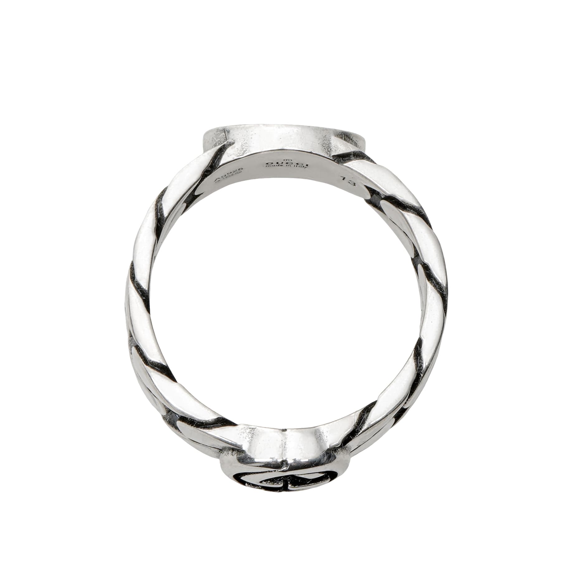 Кольцо Gucci Interlocking G Wide Ring - изображение 3