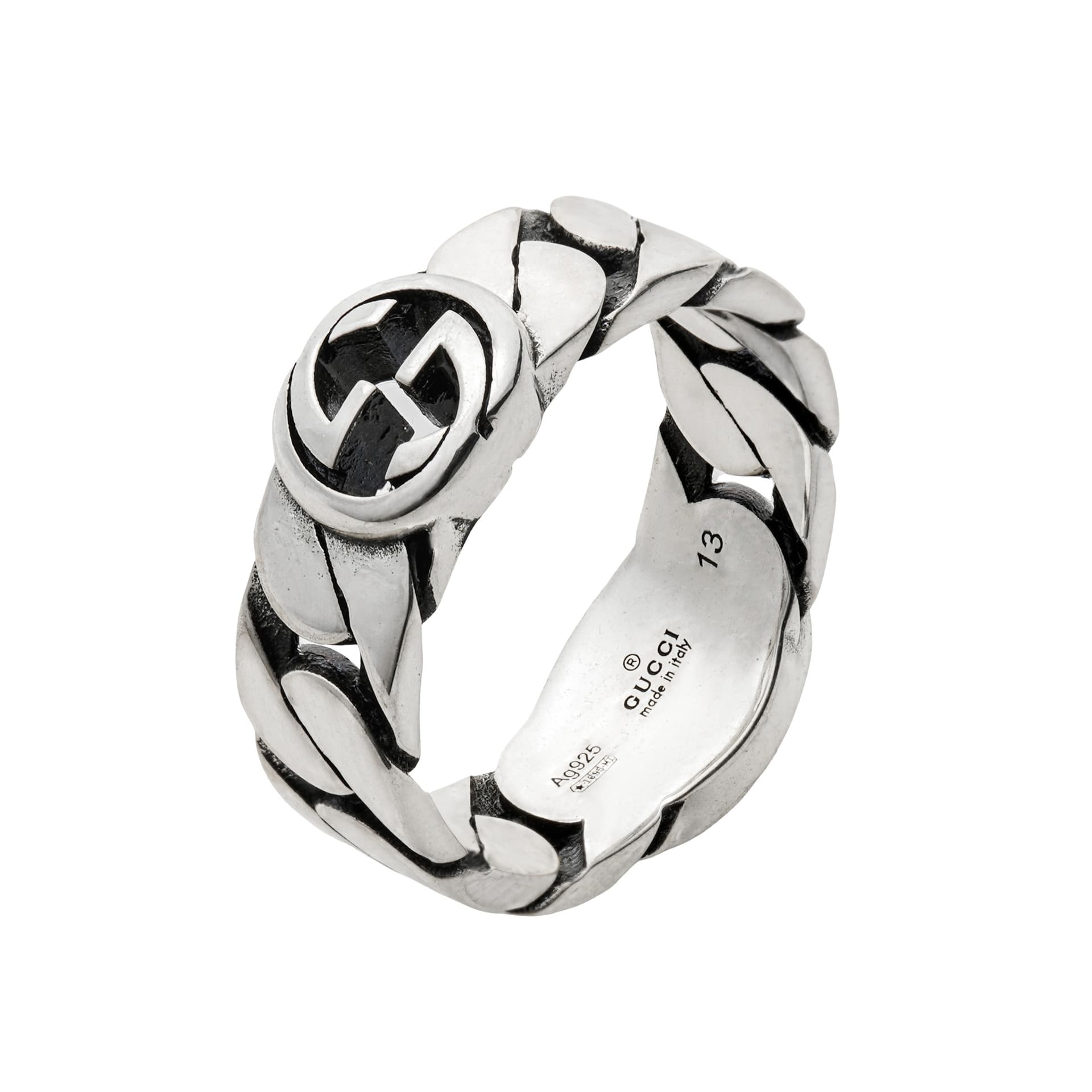 Кольцо Gucci Interlocking G Wide Ring - изображение 2