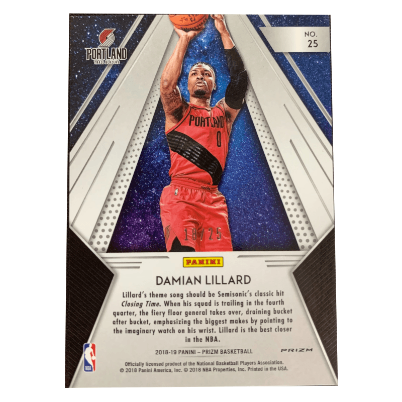 Коллекционные карточки PANINI 18-19 PZ25mojo - изображение 2