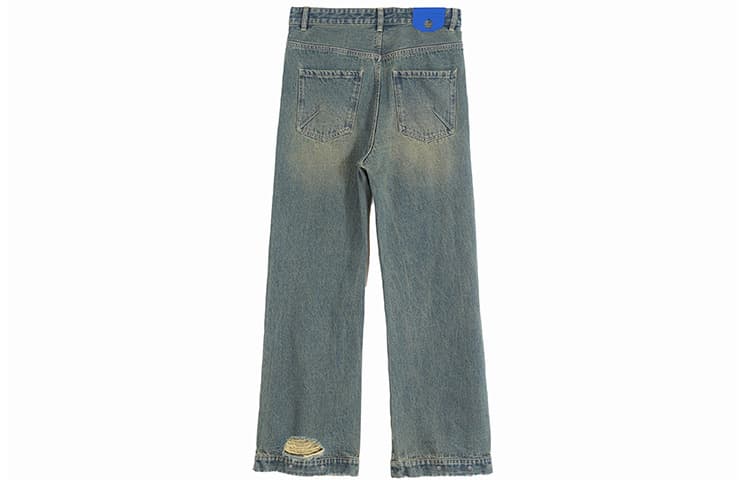 Штаны ROARINGWILD ARCH Vintage Yellow Jeans - изображение 2