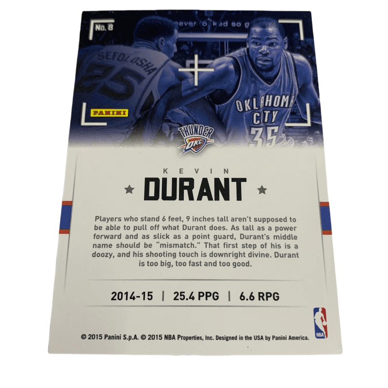 Коллекционные карточки PANINI 2014-15 Kevin Durant KD - изображение 2