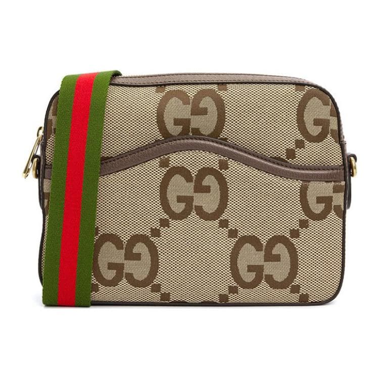 Сумка через плечо Gucci Jumbo GG Canvas Messenger Bag - изображение 1