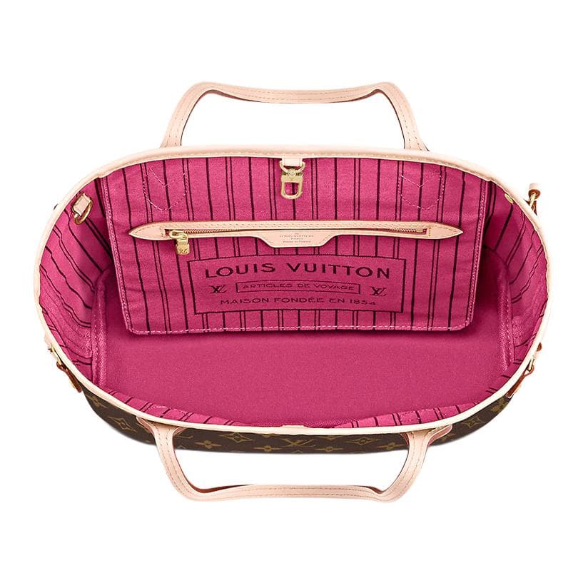 Мини-сумка Louis Vuitton Neverfull PM Brown Pink Interior - изображение 4