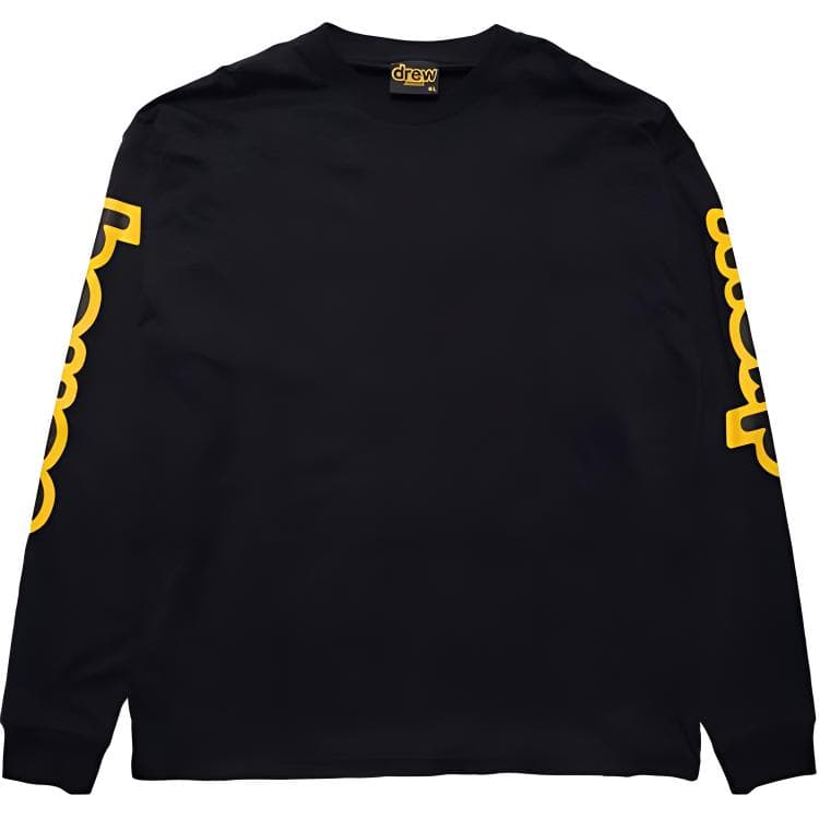 Худи Drew House logo Ls Hug Tee Black LogoT - изображение 1