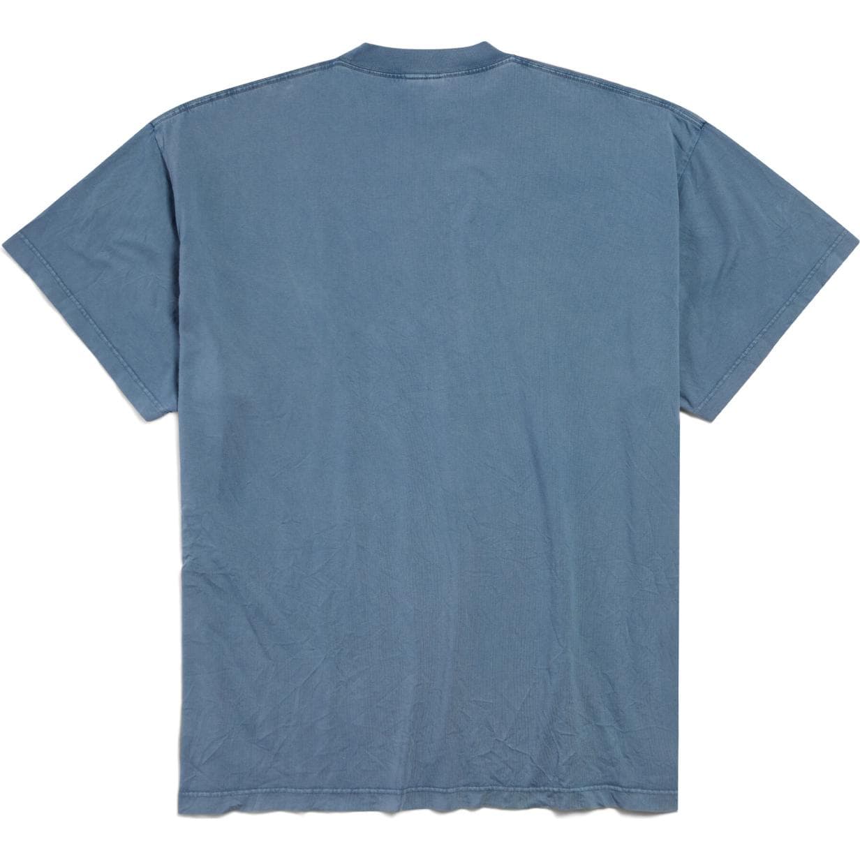Футболка Balenciaga FW24 Faded Blue Tee - изображение 2