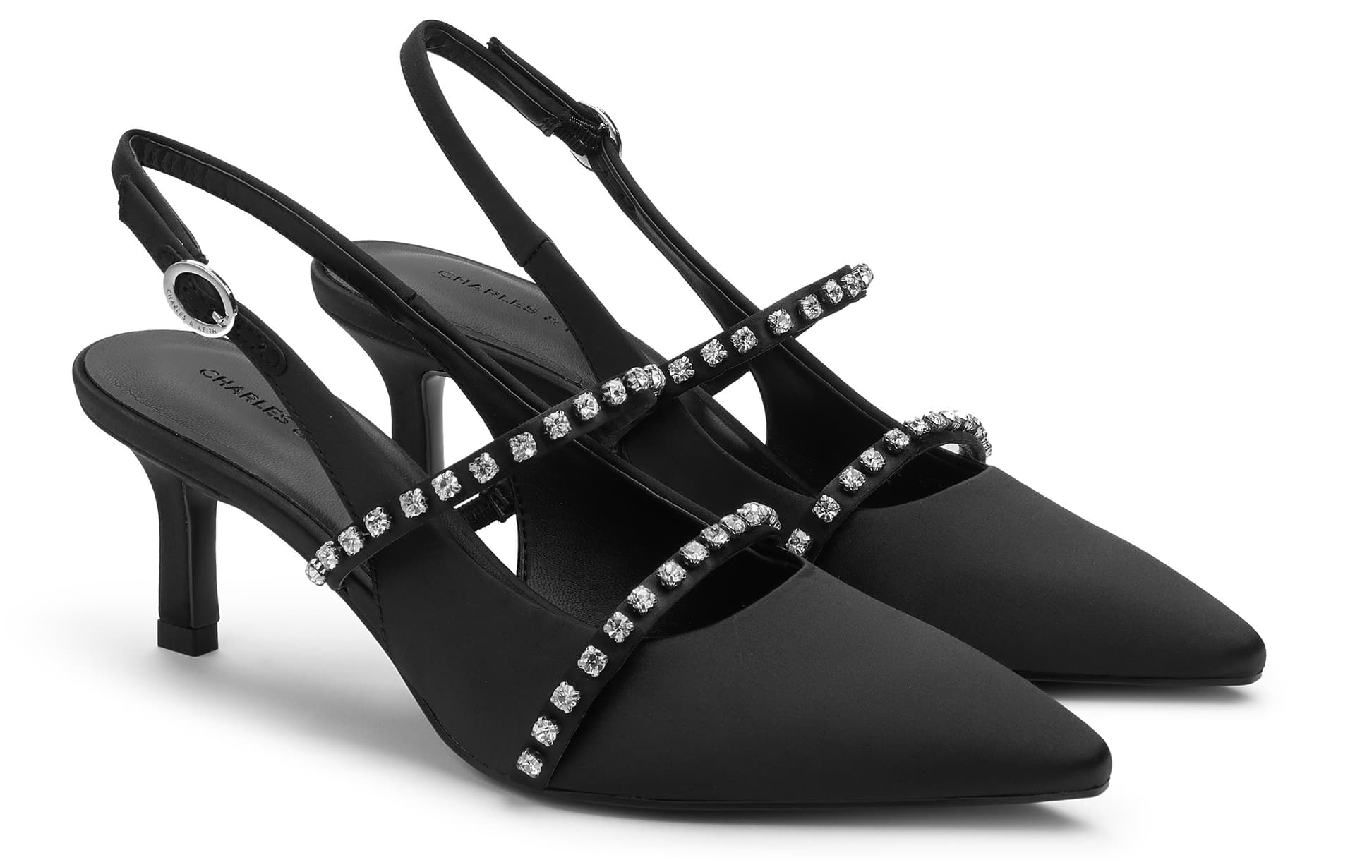 Шлёпанцы CHARLESKEITH ck 6.3cm BLACK TEXTUREDNudeLight Grey - изображение 2