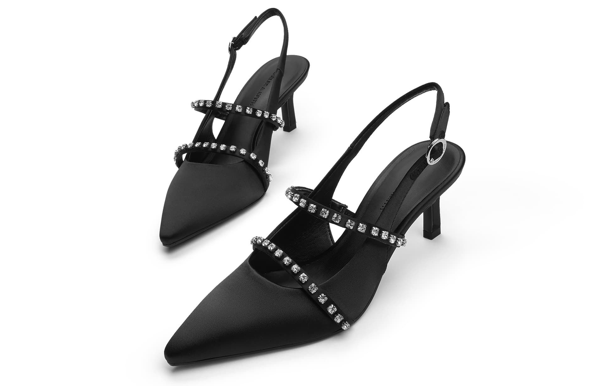 Шлёпанцы CHARLESKEITH ck 6.3cm BLACK TEXTUREDNudeLight Grey - изображение 3