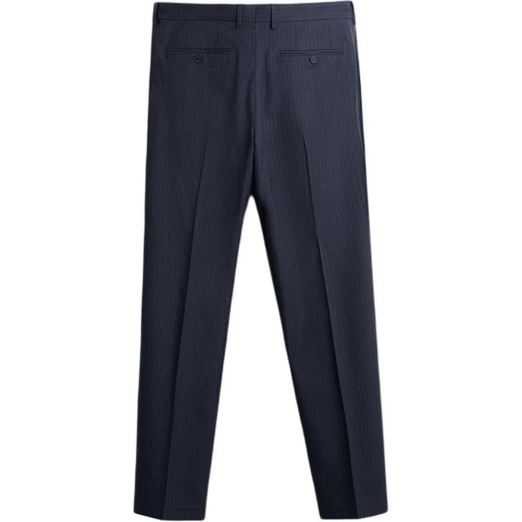ZARA Slim Fit Pinstripe Trousers Blue - изображение 2