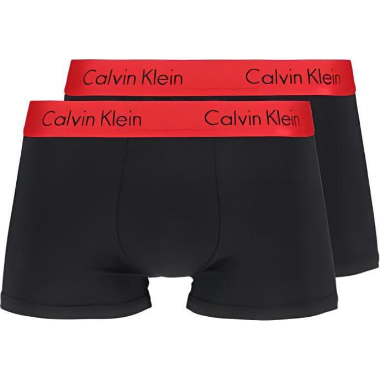 Трусы Calvin Klein Logo Print Boxer Briefs 2-Pack Black - изображение 1