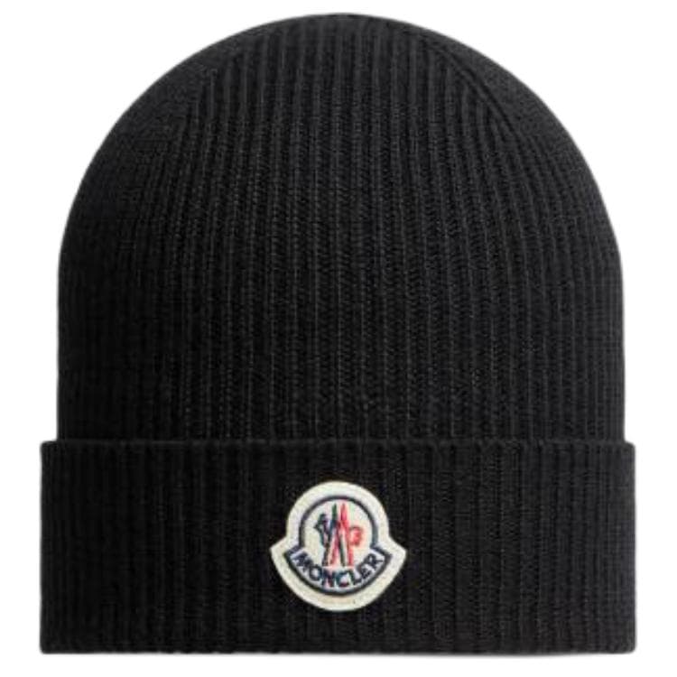 Шапка Moncler Wool Beanie Black - изображение 1