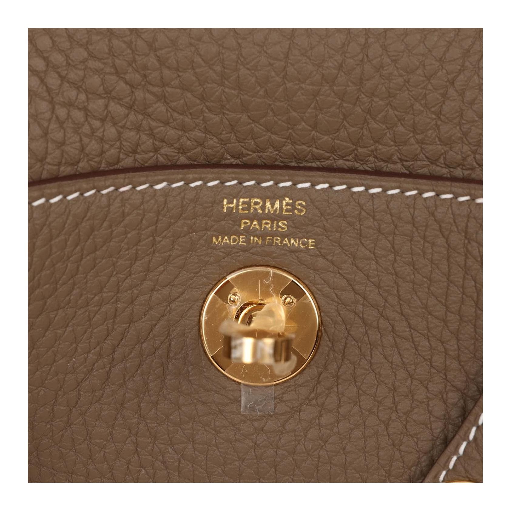 Сумка через плечо HERMES Lindy II mini Clemence 18 Etoupe - изображение 7