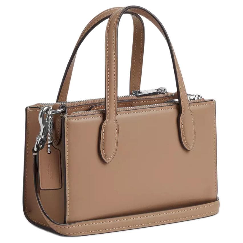 Сумка COACH Nina 17 Silver Brown - изображение 2