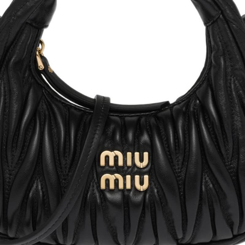 Сумка Miu Miu Wander Matelassé Mini Black - изображение 9