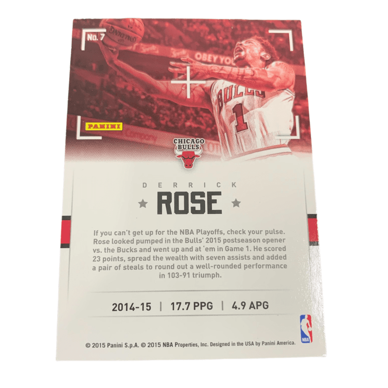 Коллекционные карточки PANINI 2015 Hot Shots Derrick Rose action - изображение 3