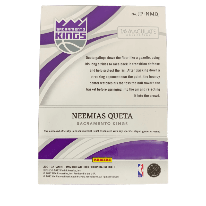 Коллекционные карточки PANINI 2021-22 RC patch 3050 - изображение 2