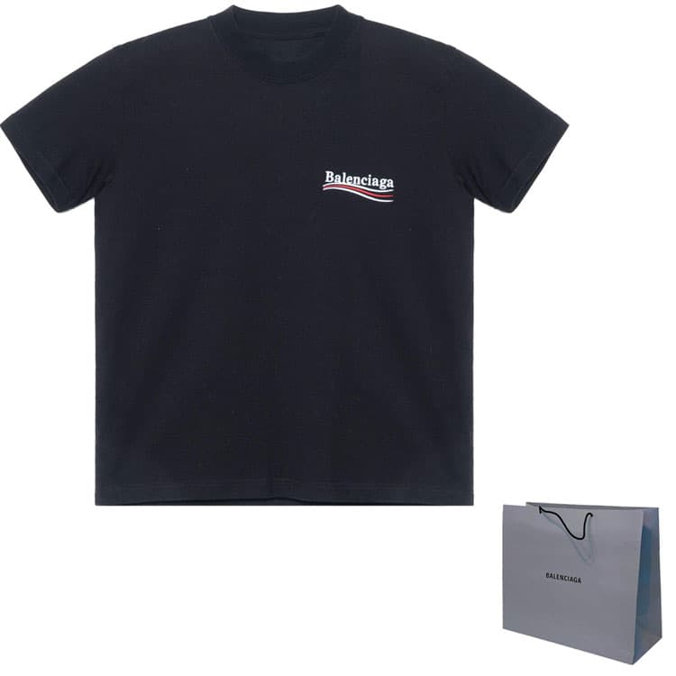 Футболка Balenciaga Logo Crewneck T-Shirt Black - изображение 3