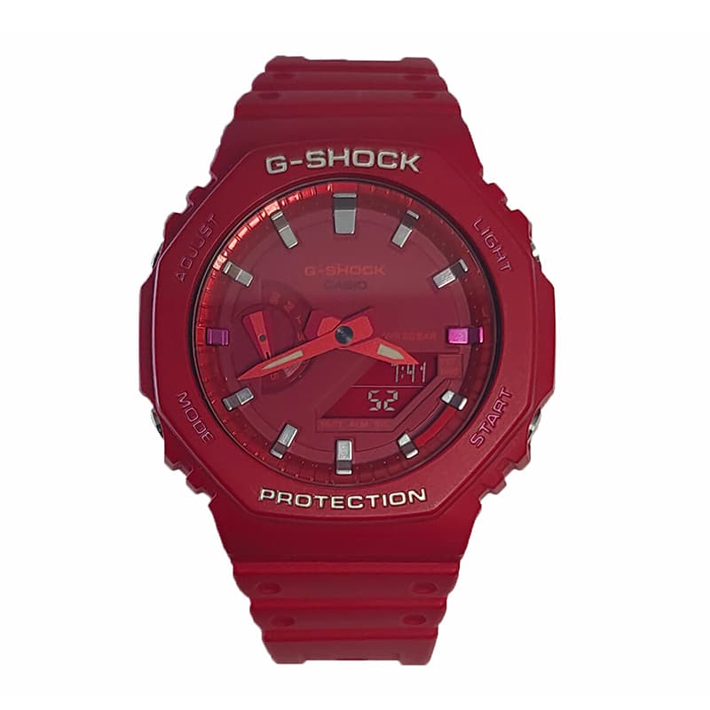 Часы Casio GA-2100 Hand-Painted Coral Red - изображение 1