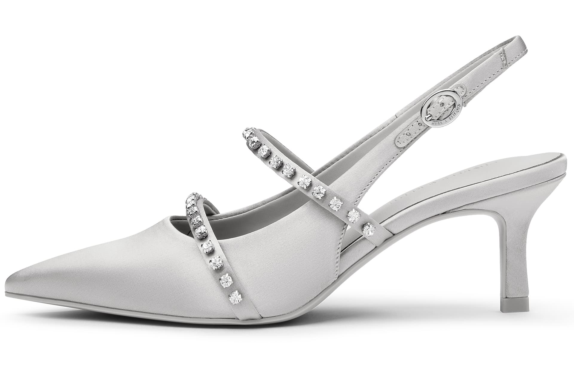 Шлёпанцы CHARLESKEITH ck 6.3cm BLACK TEXTUREDNudeLight Grey
