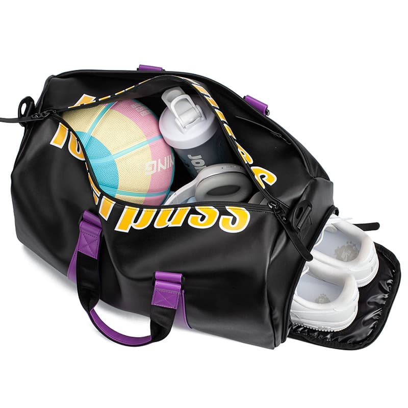 Спортивная сумка LOVERPUSS Basketball Series Black Purple Gold - изображение 4