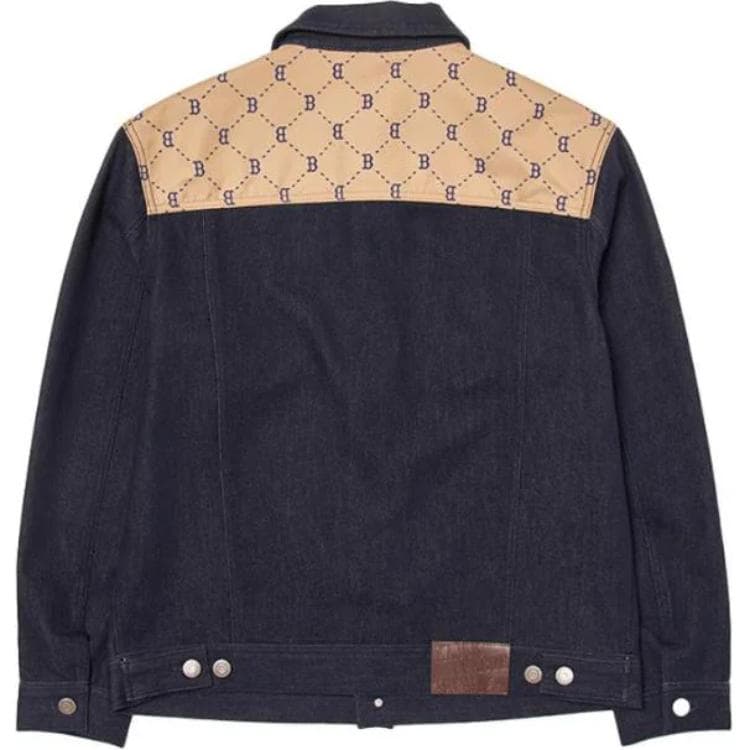 Куртка MLB Denim Mixed Jacquard Dia Monogram Boston Red Sox Denim - изображение 2