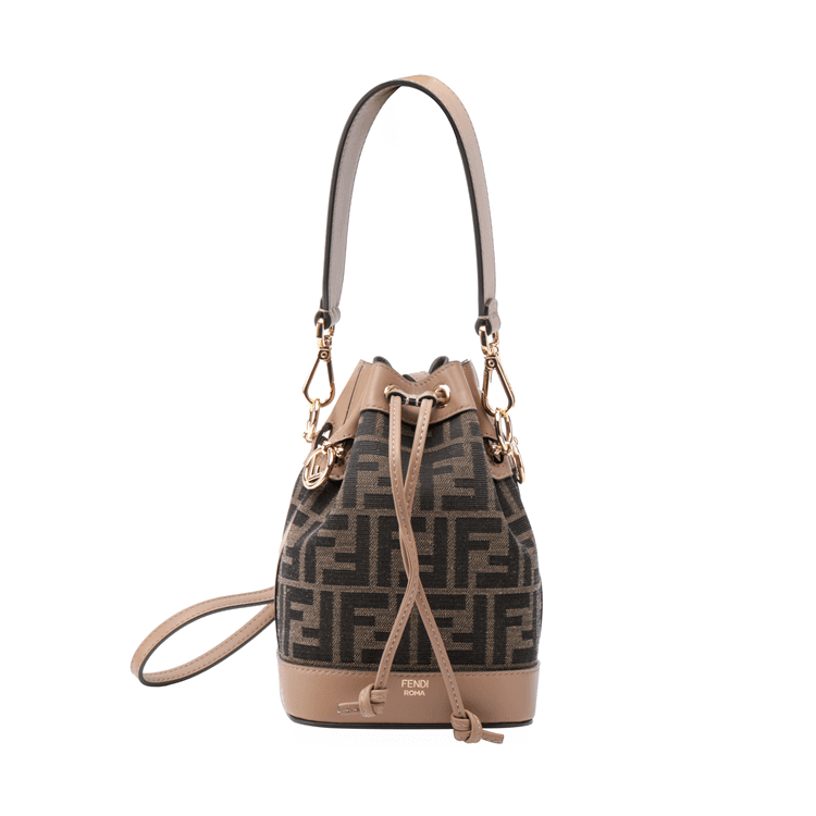 Мини-сумка Fendi Mon Tresor Small Bucket Bag Brown - изображение 2