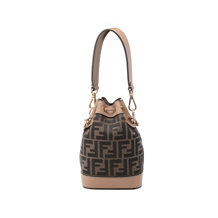 Мини-сумка Fendi Mon Tresor Small Bucket Bag Brown - изображение 6