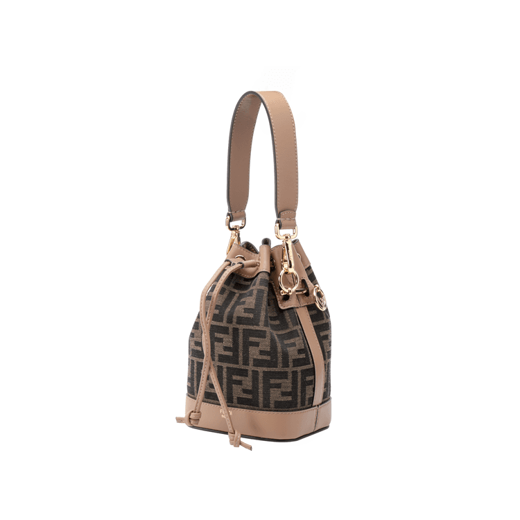 Мини-сумка Fendi Mon Tresor Small Bucket Bag Brown - изображение 3