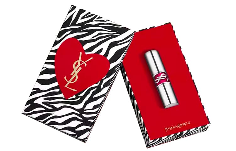 SAINT LAURENT Серебряный TUBE Mouth Красная коробка Зебра Ограниченный Radiant Lip Gloss глянцевый - изображение 2