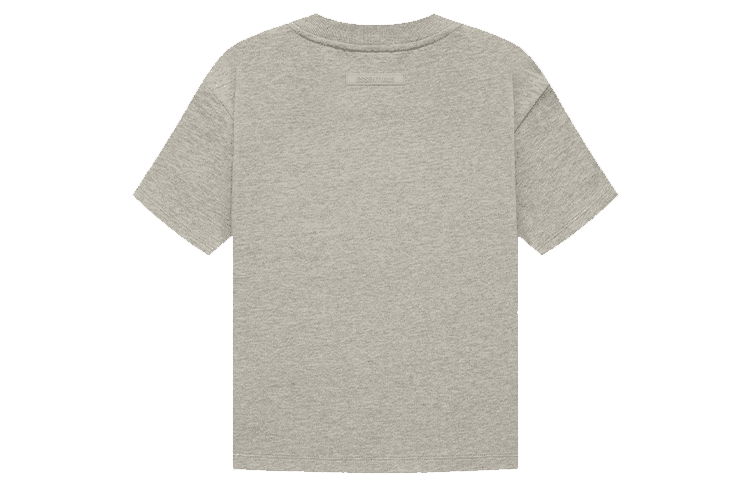 Футболка Fear of God Essentials FW21 Kids Ss Tee Dark Heather Oatmeal LogoT - изображение 2