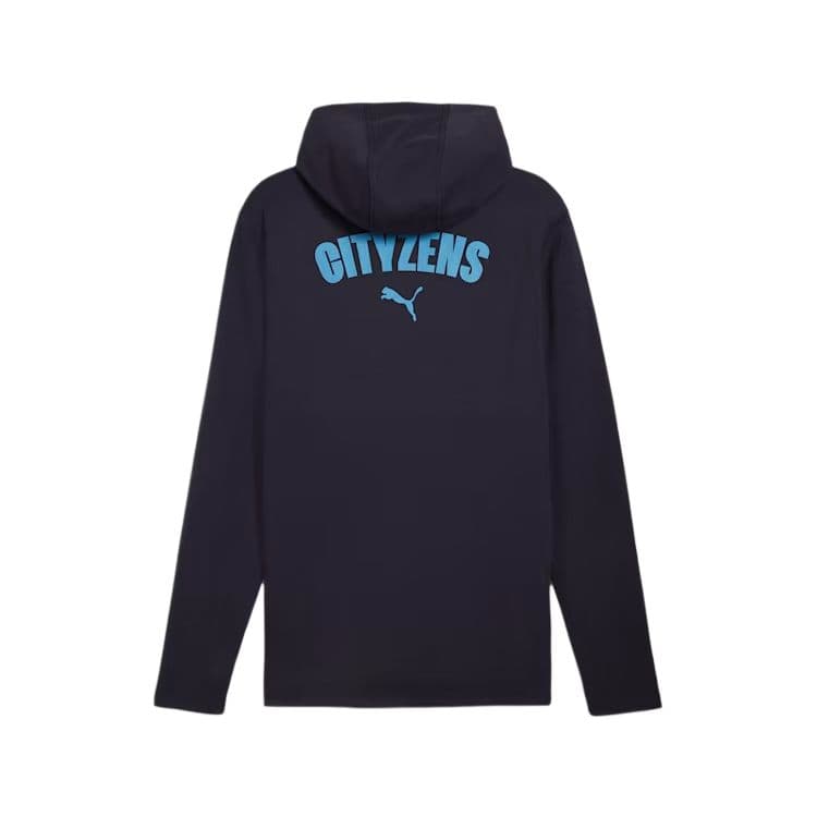 Куртка PUMA SS24 Manchester City Casuals Hooded Jacket logo - изображение 2