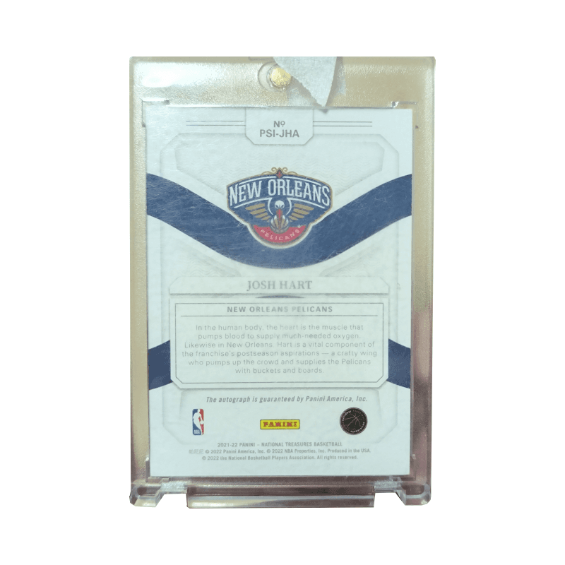 Коллекционные карточки PANINI 2021-22 National Treasures Josh Hart 2049 - изображение 2