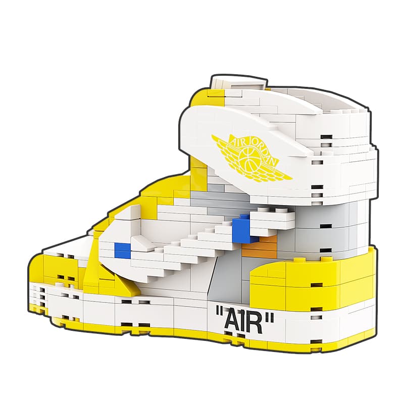 AJ1 OW CANARY YELLOW 15.2*6.5*11.2cm - изображение 4