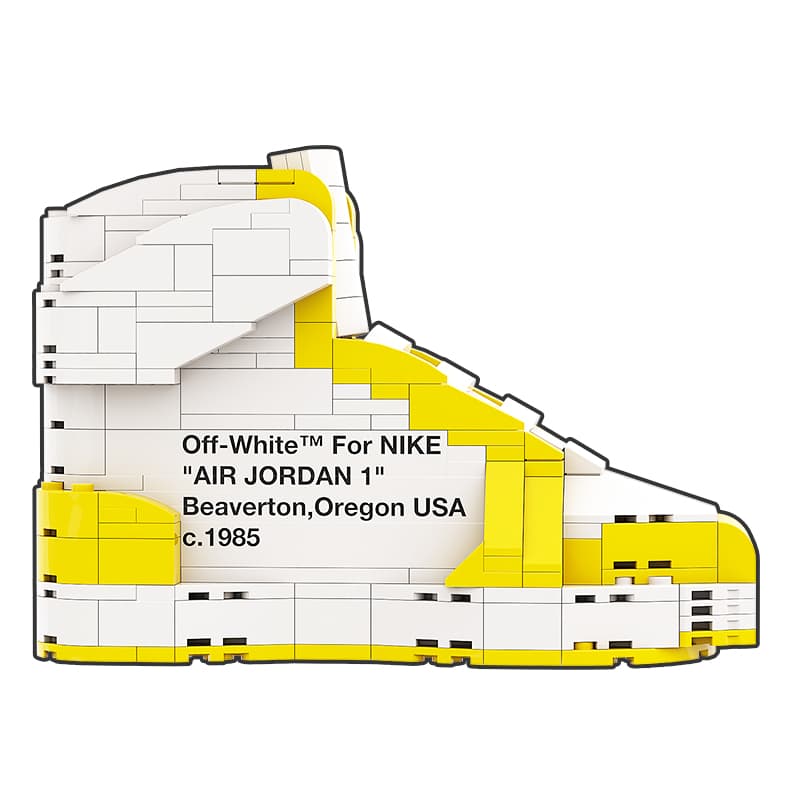 AJ1 OW CANARY YELLOW 15.2*6.5*11.2cm - изображение 5