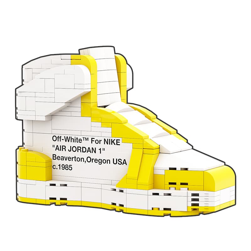 AJ1 OW CANARY YELLOW 15.2*6.5*11.2cm - изображение 7