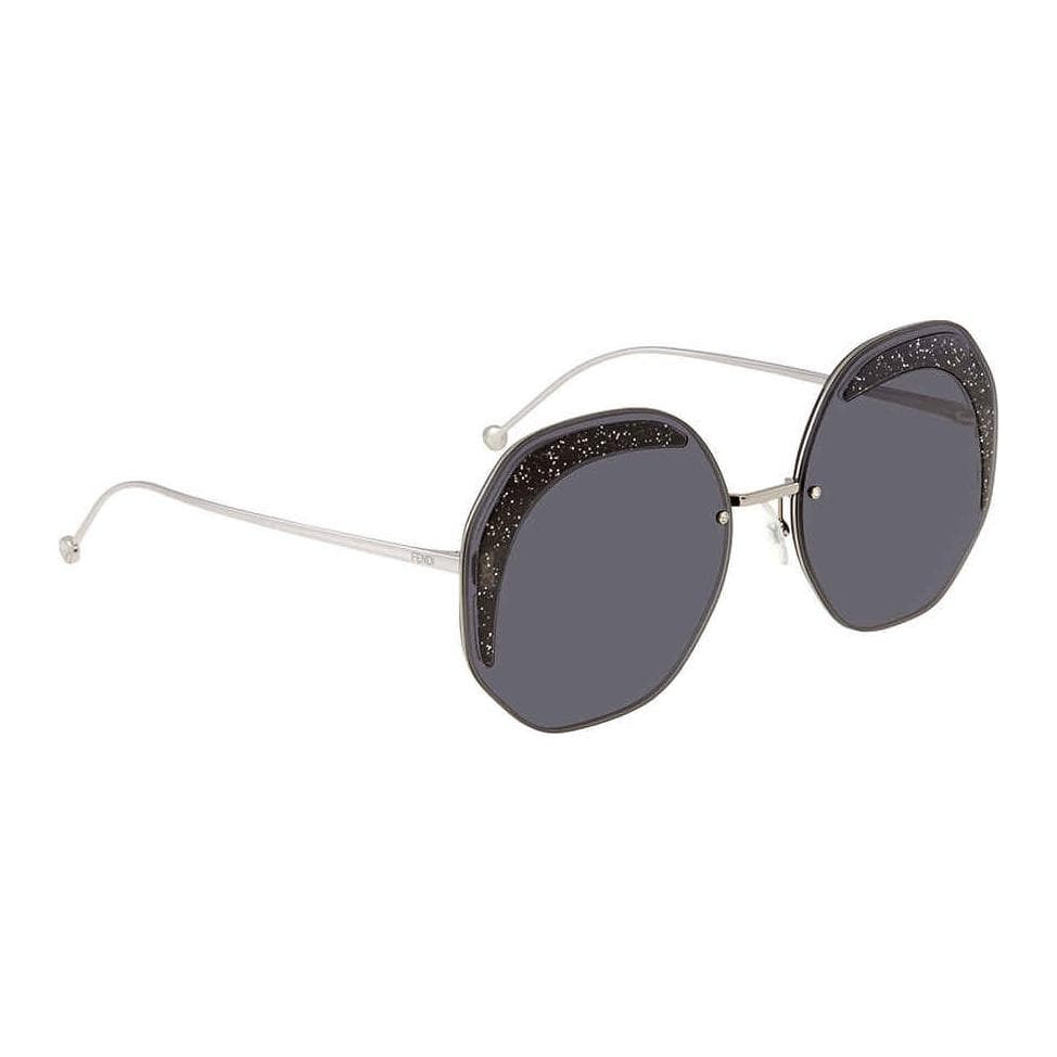 Солнцезащитные очки Fendi Round Metal Sunglasses Silver - изображение 4
