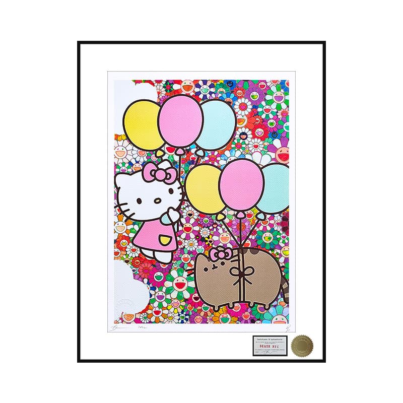 Постер Death NYC hellokitty pink flowers 44.5*57.5cm - изображение 5