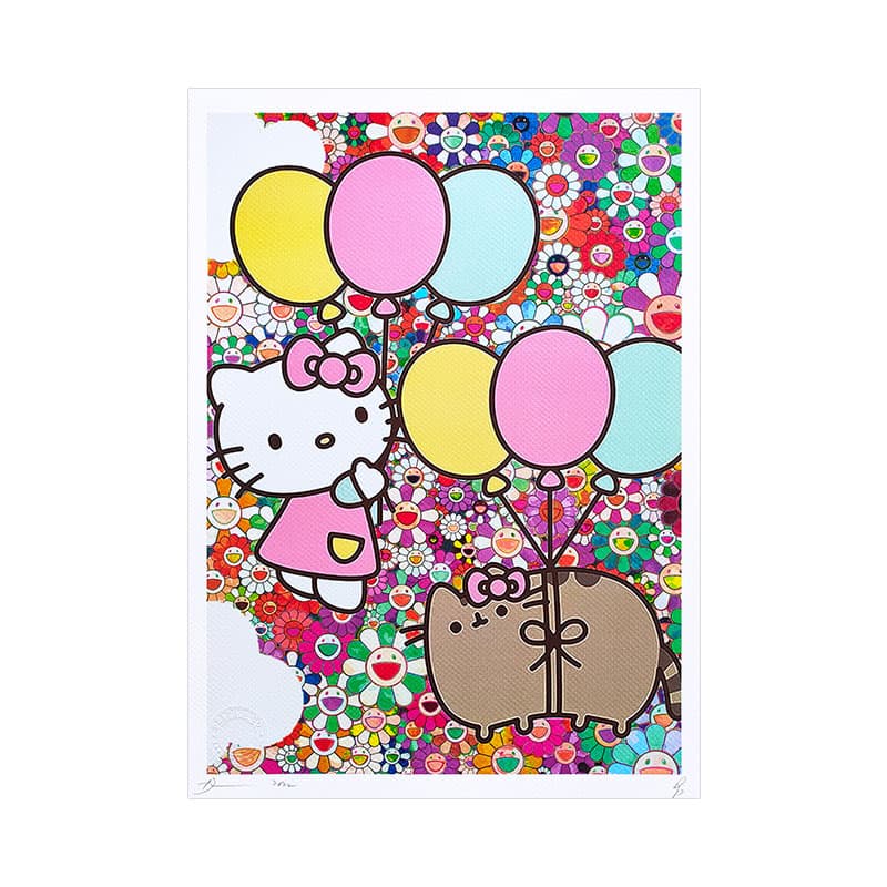 Постер Death NYC hellokitty pink flowers 44.5*57.5cm - изображение 6