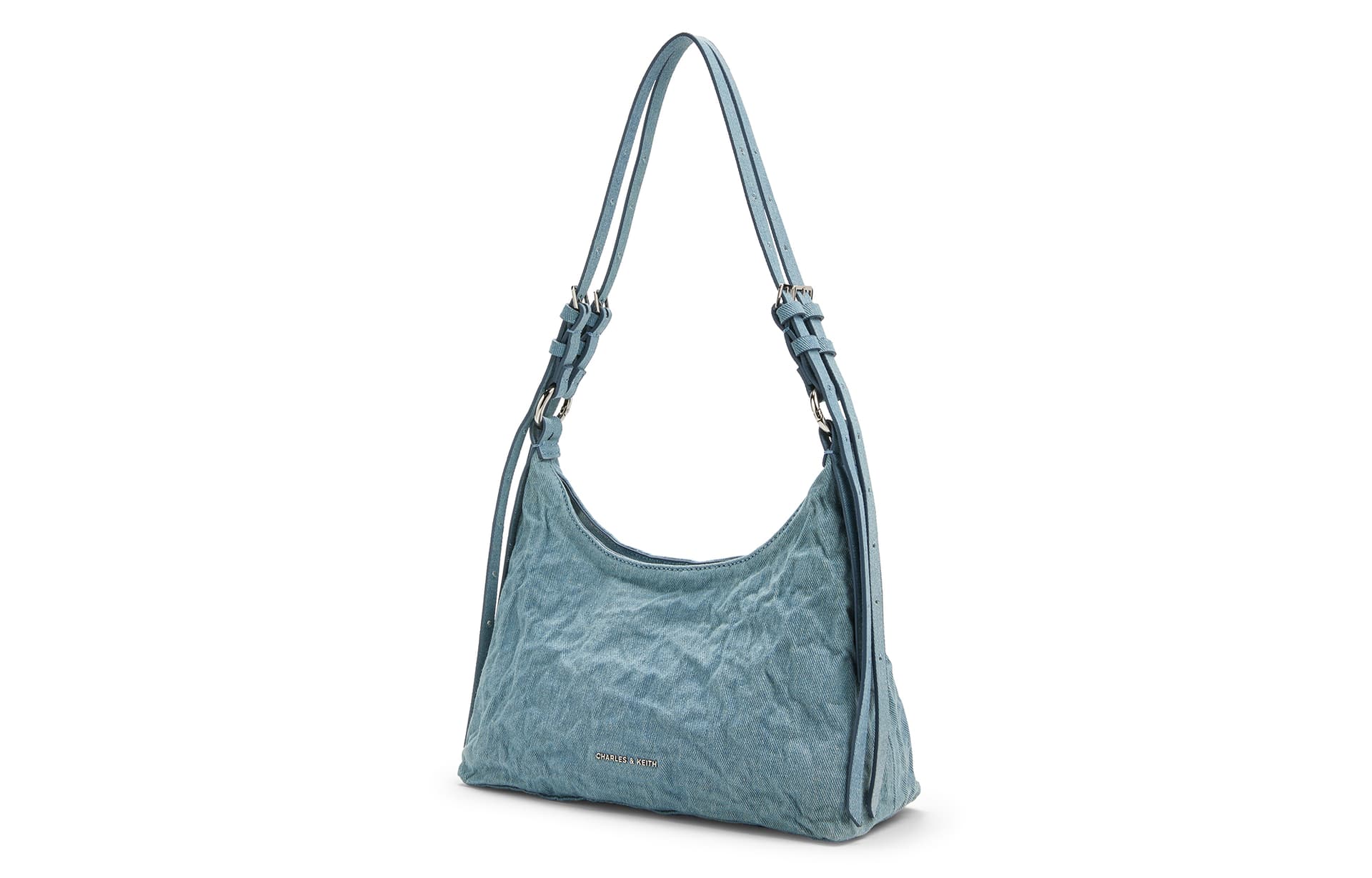 Мини-сумка Charles & Keith Denim Blue Shoulder Bag - изображение 2