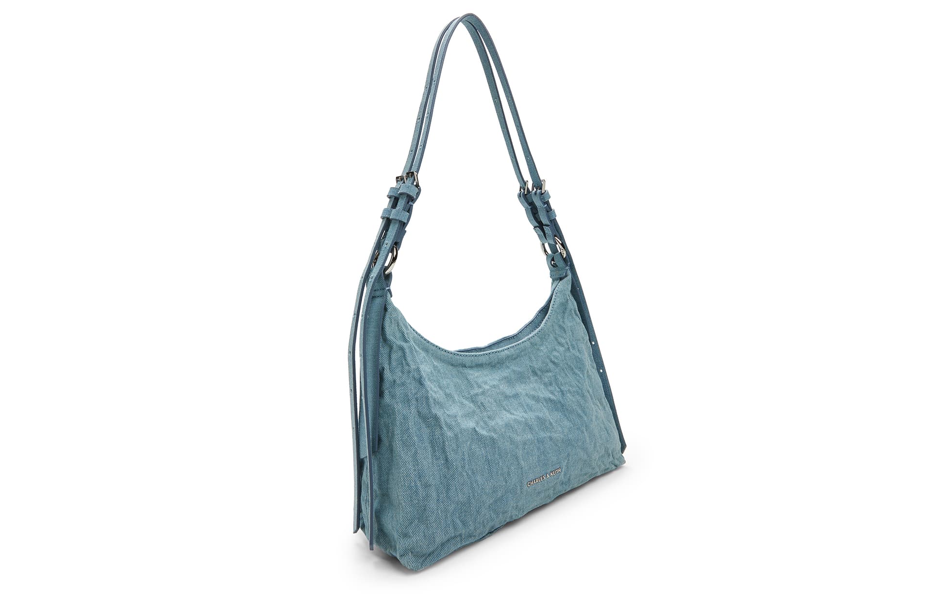 Мини-сумка Charles & Keith Denim Blue Shoulder Bag - изображение 3