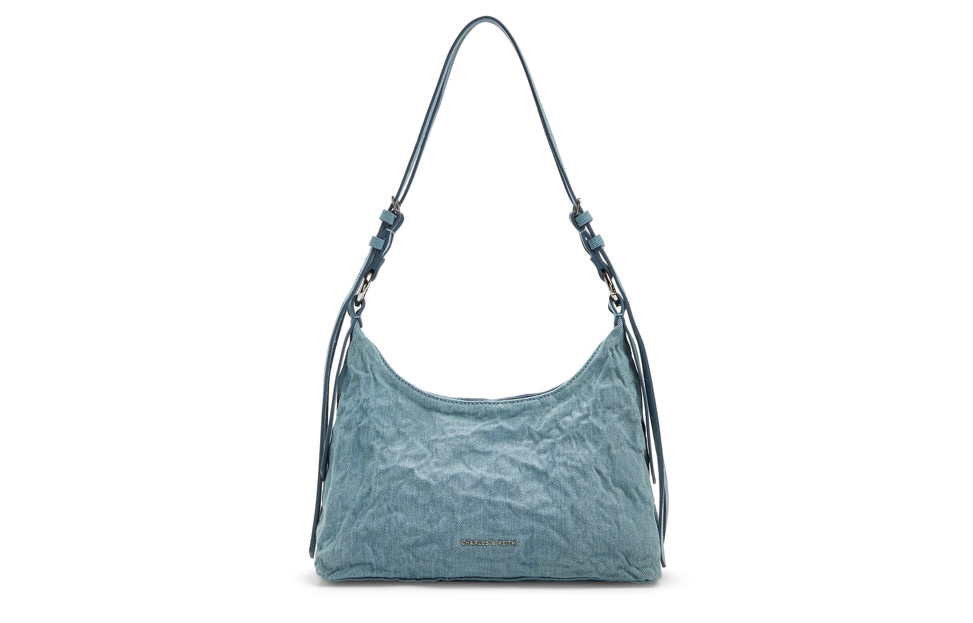 Мини-сумка Charles & Keith Denim Blue Shoulder Bag - изображение 1