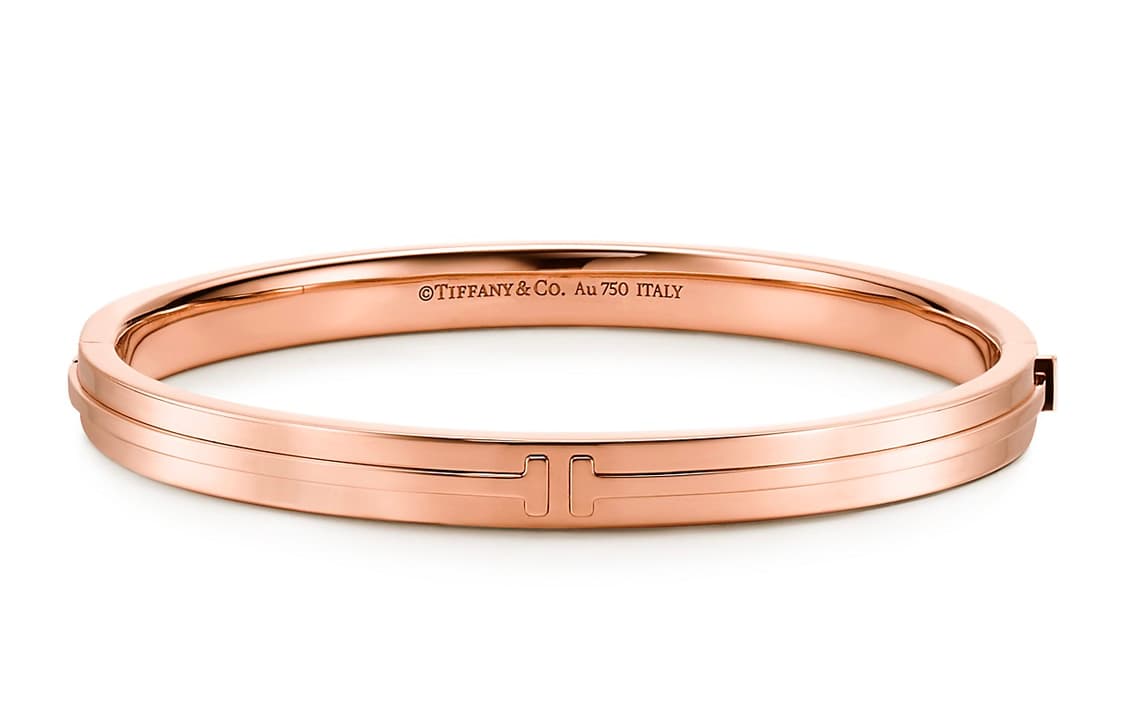 Браслет Tiffany & Co. T Series Hinge Bracelet 18K Rose Gold - изображение 1