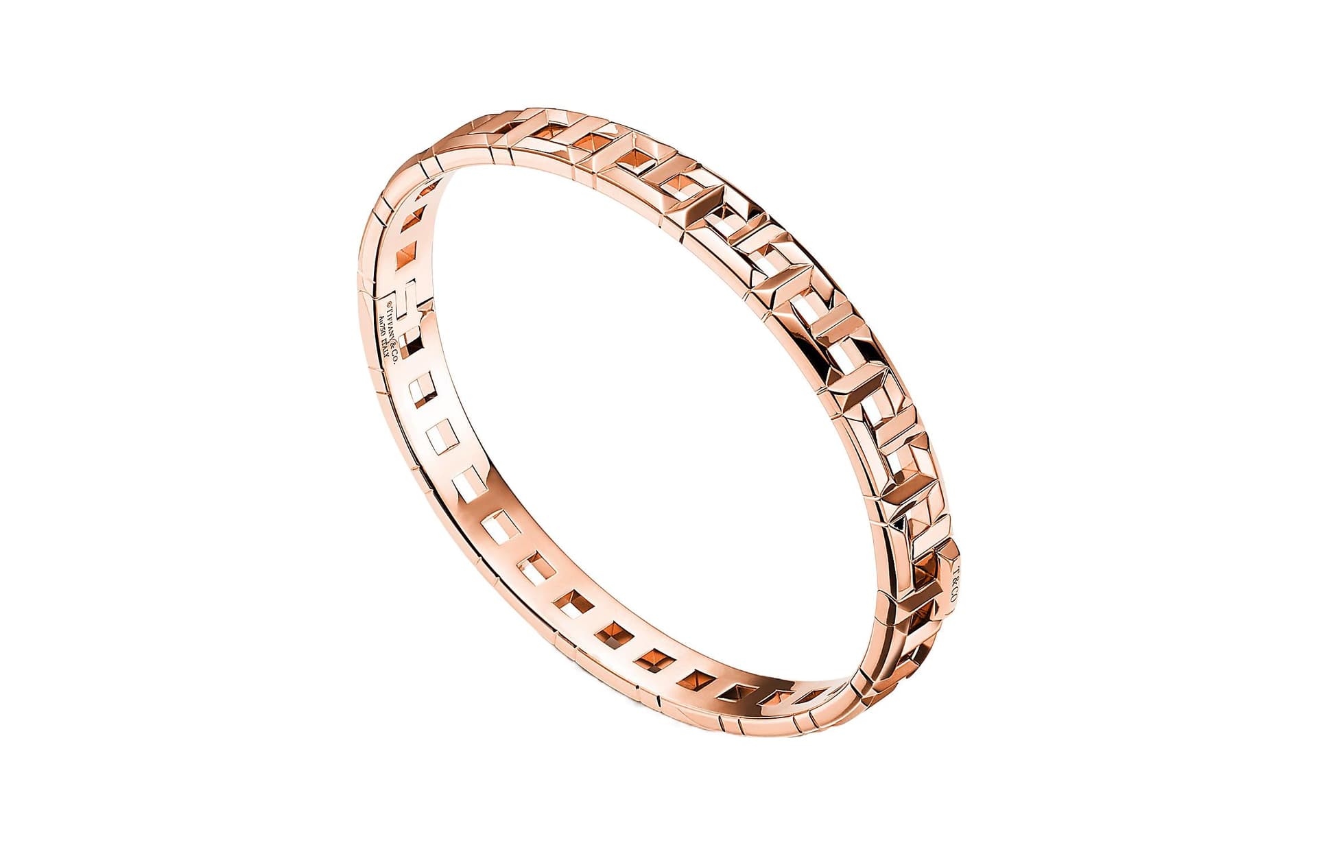 Браслет Tiffany & Co. Tiffany T True Narrow Hinge Bracelet 18K Rose Gold - изображение 2