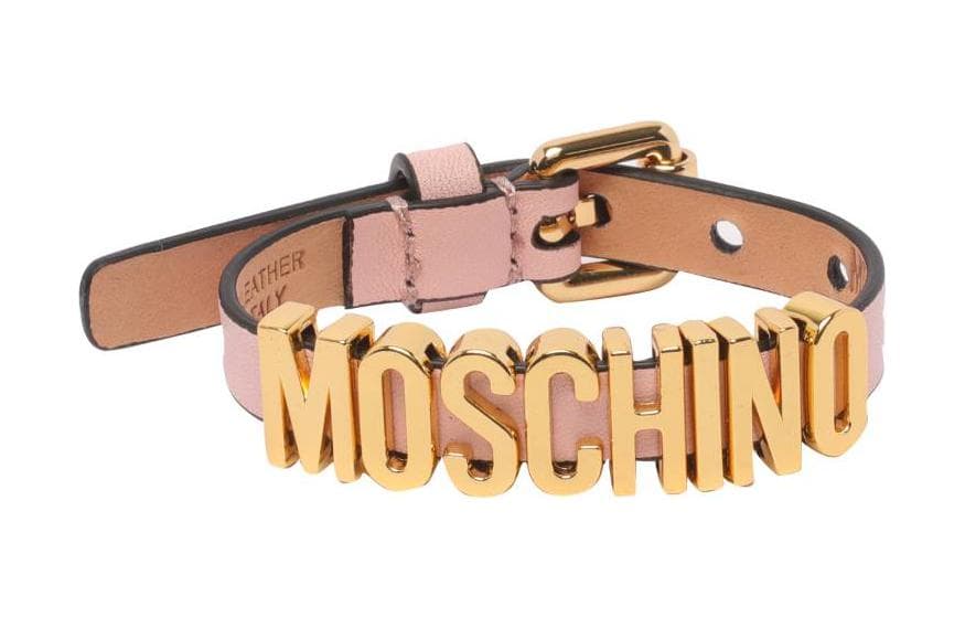 Браслет MOSCHINO Телячья кожа Наручные повязки Женские Коричневый - изображение 2