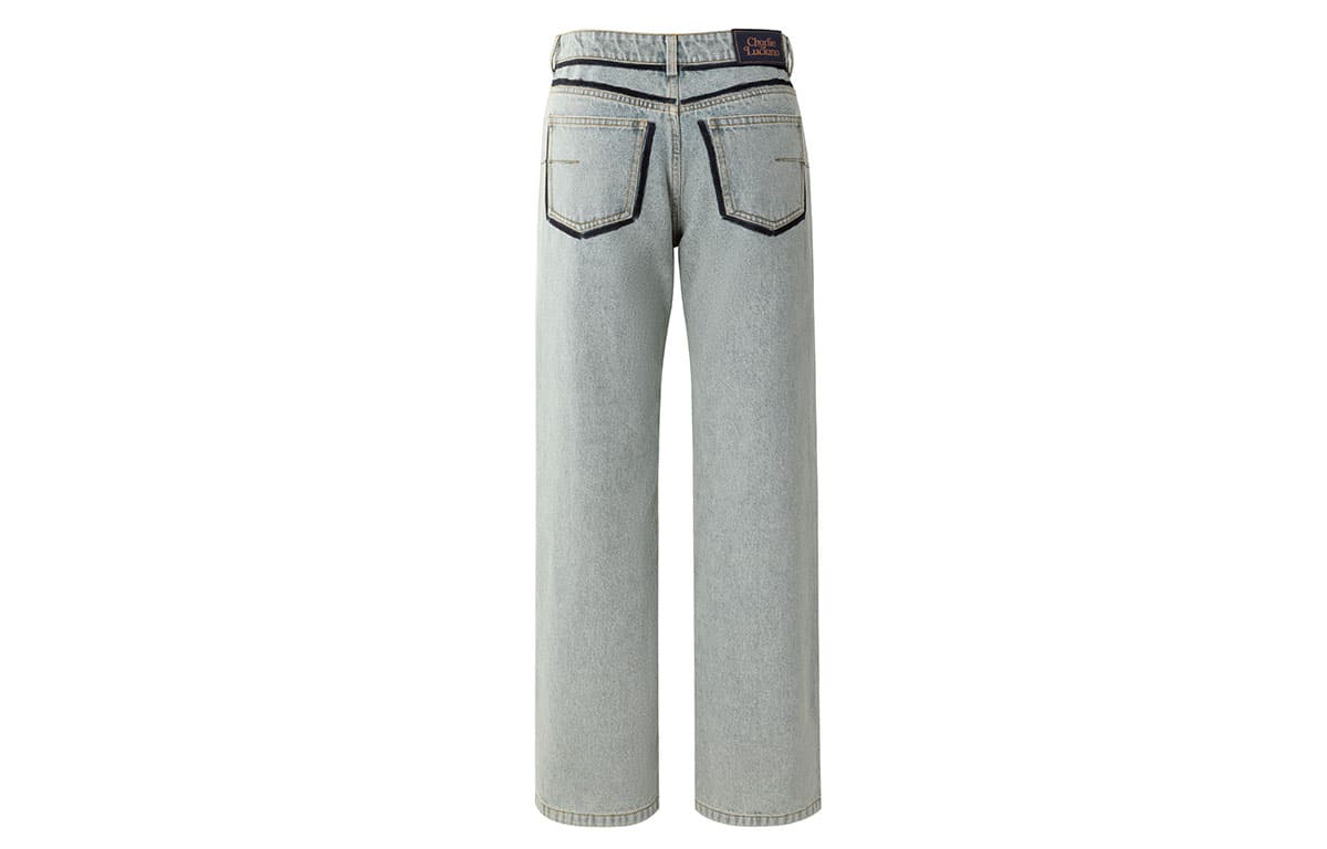 Штаны Charlie Luciano Grey White Jeans - изображение 2