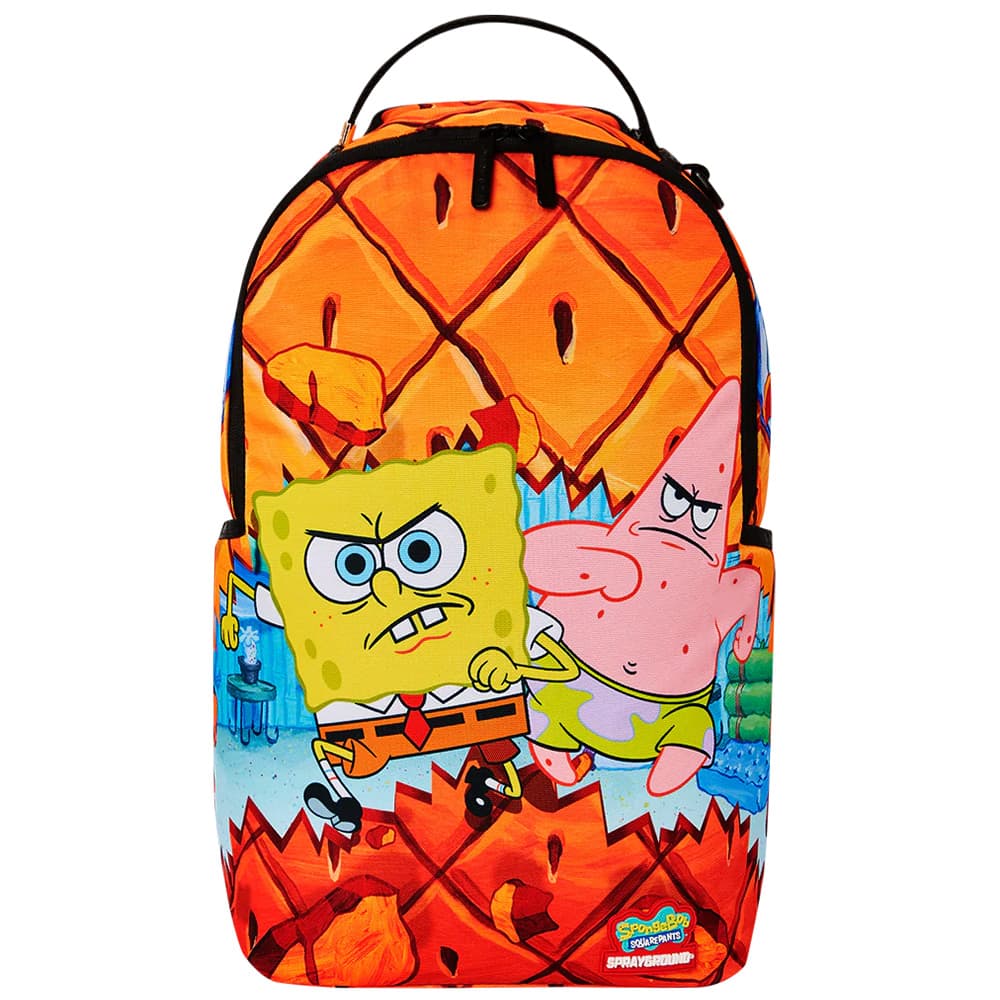Рюкзак SPRAYGROUND Губка Боб Коллаборация PVC Рюкзак Унисекс Оранжевый - изображение 1