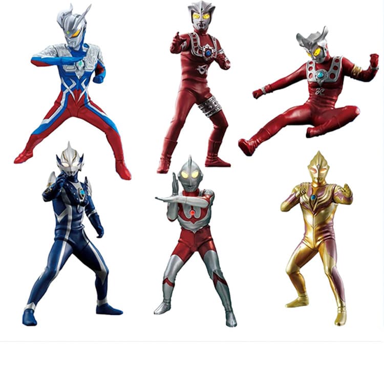 BANDAI Сияющий Свет Ultra Man Капсульные Игрушки Одиночная Капсульная Игрушка Полная Коробка 6 Штук - изображение 5