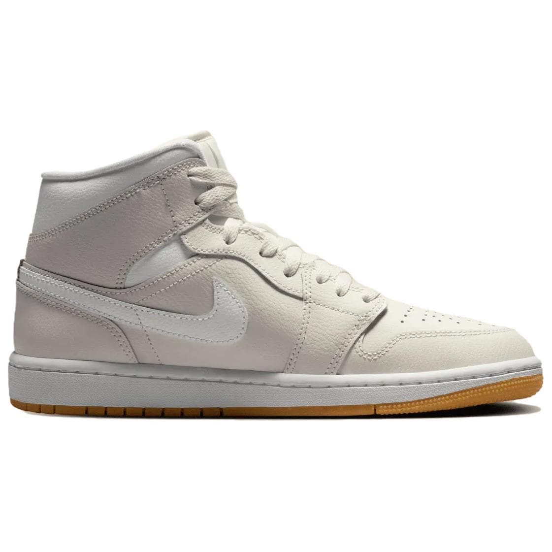 Ретро баскетбольные кроссовки Jordan Air Jordan 1 Противоскользящие Устойчивые к износу MID Топ Винтажные Баскетбольные Кроссовки Женские Бежевые - изображение 2